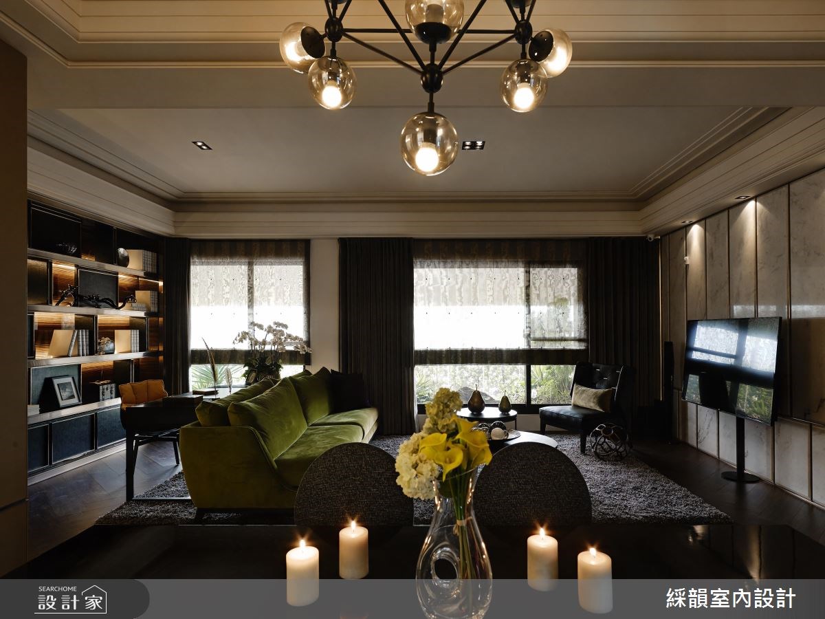 80坪新成屋(5年以下)＿混搭風客廳案例圖片＿綵韻室內設計有限公司＿綵韻_04之3