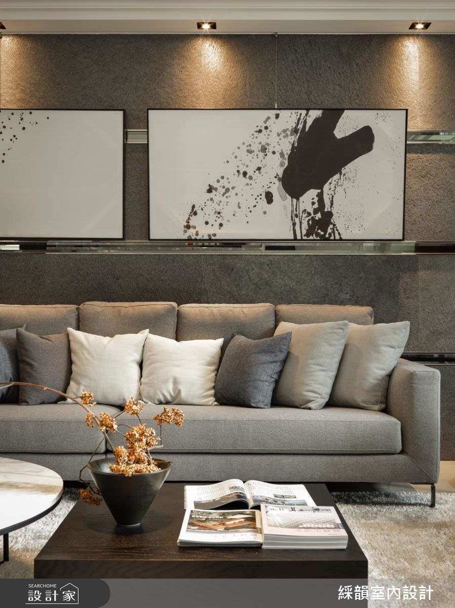 100坪新成屋(5年以下)＿現代風客廳案例圖片＿綵韻室內設計有限公司＿綵韻_05之6
