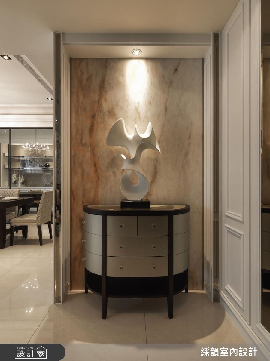 80坪新成屋(5年以下)＿新古典玄關案例圖片＿綵韻室內設計有限公司＿綵韻_06之1