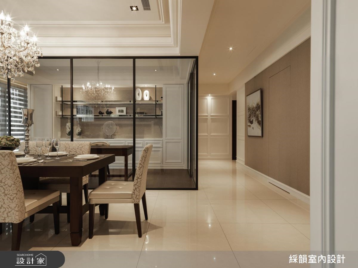 80坪新成屋(5年以下)＿新古典餐廳案例圖片＿綵韻室內設計有限公司＿綵韻_06之3