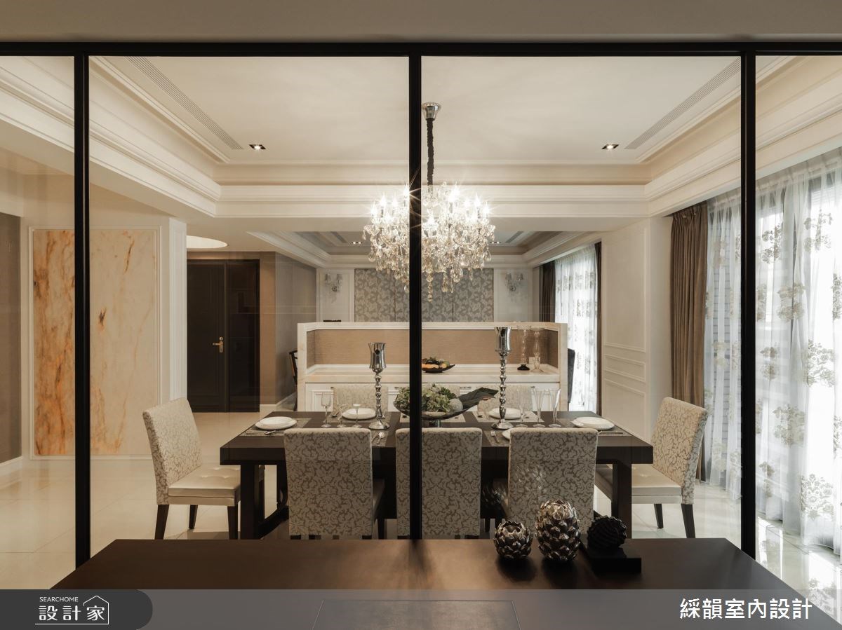 80坪新成屋(5年以下)＿新古典餐廳案例圖片＿綵韻室內設計有限公司＿綵韻_06之4