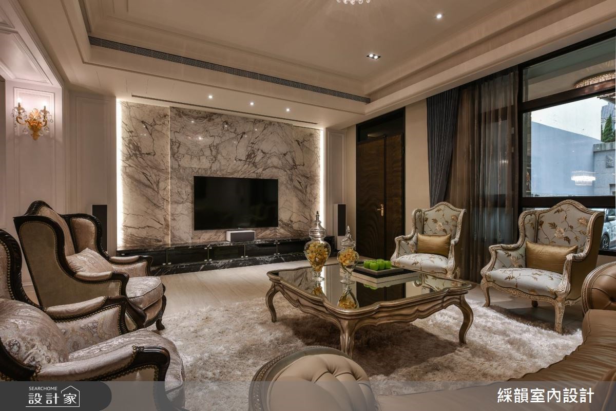 150坪新成屋(5年以下)＿新古典客廳案例圖片＿綵韻室內設計有限公司＿綵韻_07之2