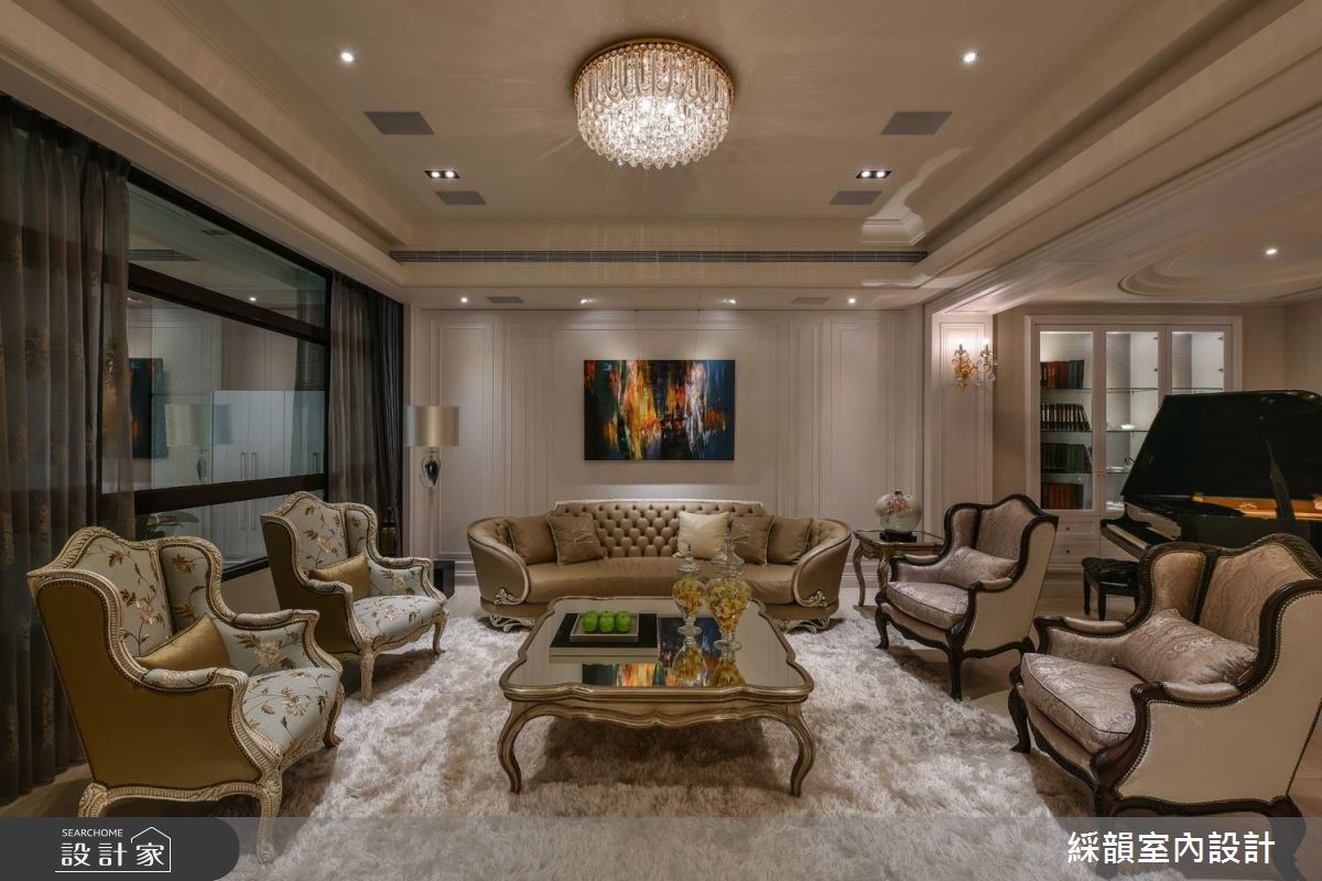 150坪新成屋(5年以下)＿新古典客廳案例圖片＿綵韻室內設計有限公司＿綵韻_07之5