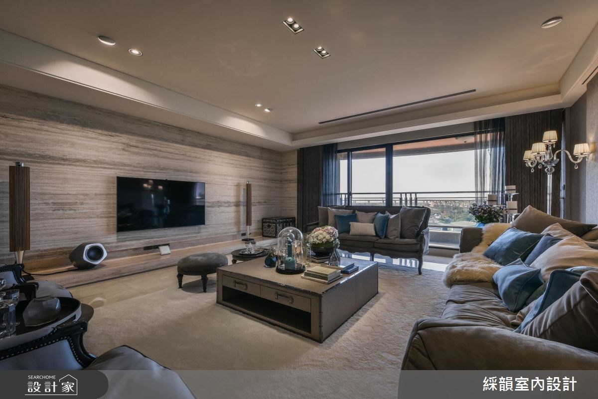 100坪新成屋(5年以下)＿新古典客廳案例圖片＿綵韻室內設計有限公司＿綵韻_09之5