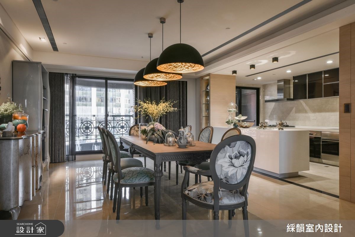 100坪新成屋(5年以下)＿新古典餐廳案例圖片＿綵韻室內設計有限公司＿綵韻_09之7