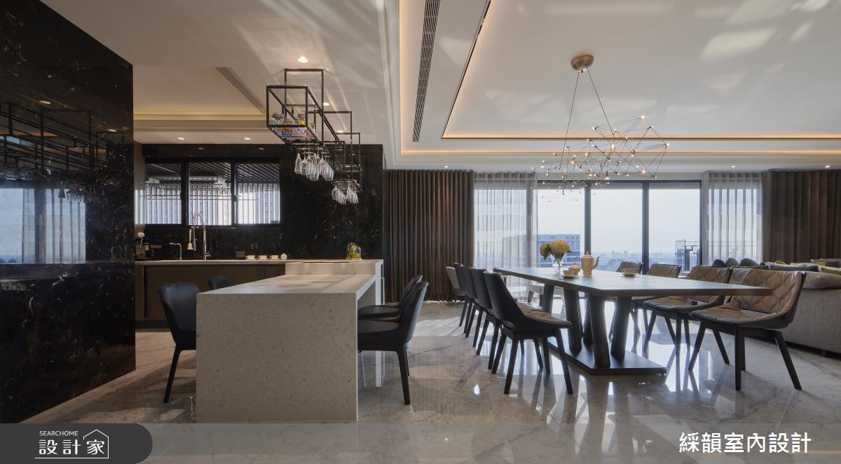 160坪新成屋(5年以下)＿現代風餐廳案例圖片＿綵韻室內設計有限公司＿綵韻_22之13