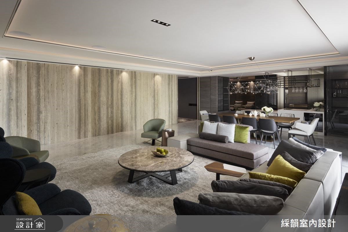 160坪新成屋(5年以下)＿現代風客廳案例圖片＿綵韻室內設計有限公司＿綵韻_22之2