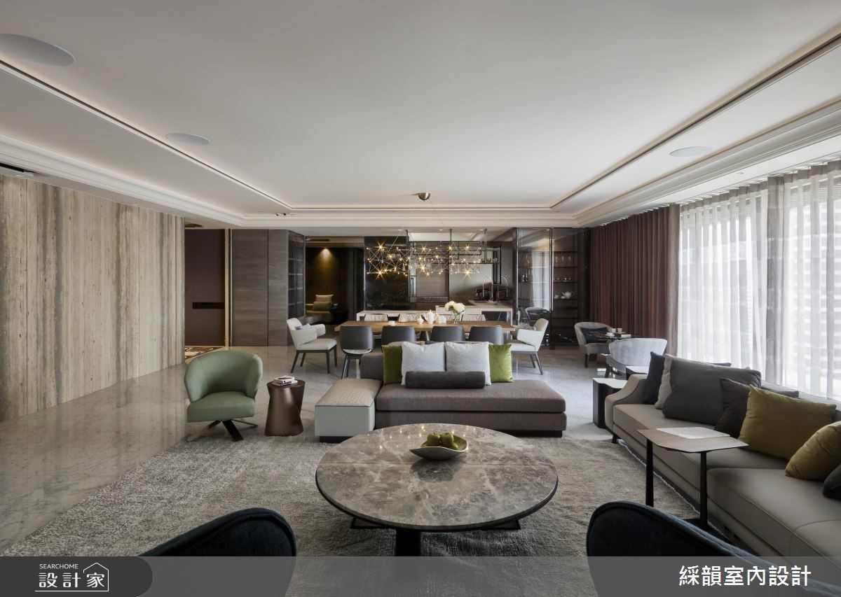 160坪新成屋(5年以下)＿現代風客廳案例圖片＿綵韻室內設計有限公司＿綵韻_22之3