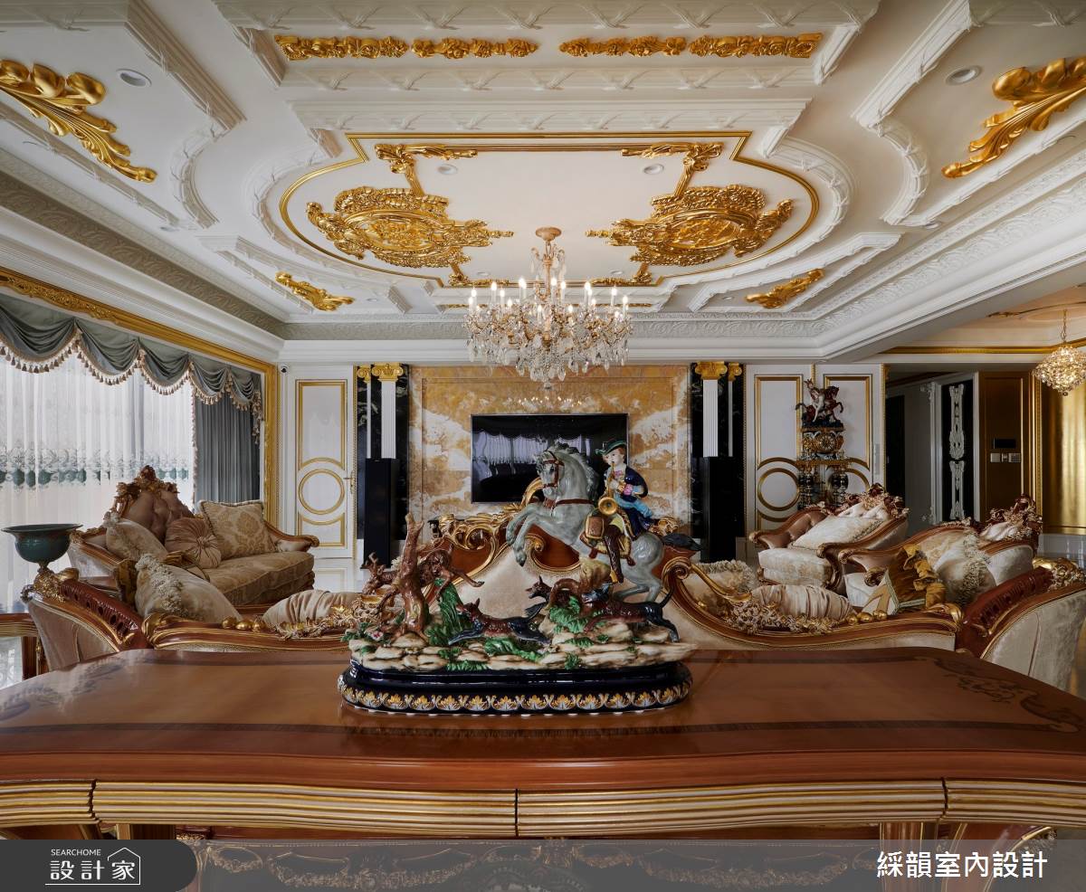 200坪新成屋(5年以下)＿新古典客廳案例圖片＿綵韻室內設計有限公司＿綵韻_26之7