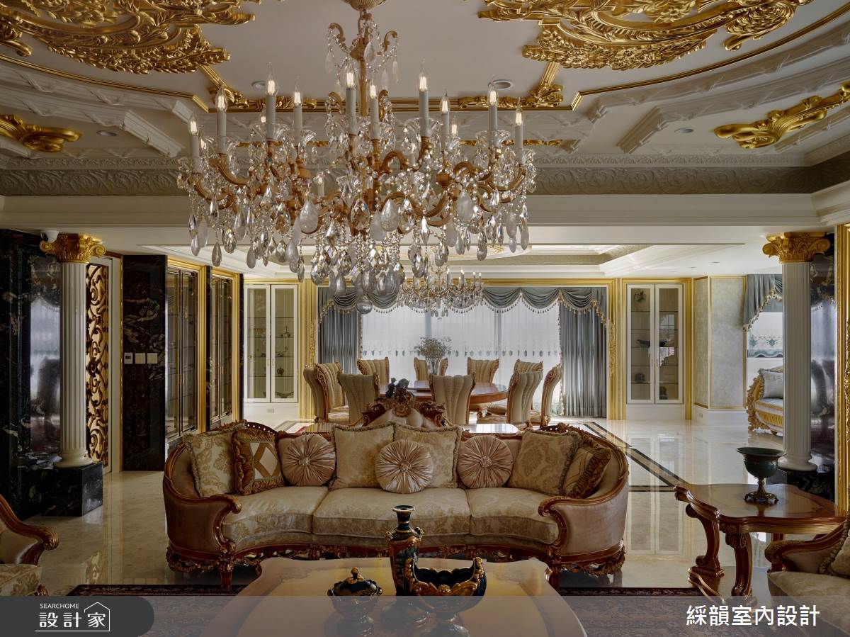 200坪新成屋(5年以下)＿新古典客廳案例圖片＿綵韻室內設計有限公司＿綵韻_26之8