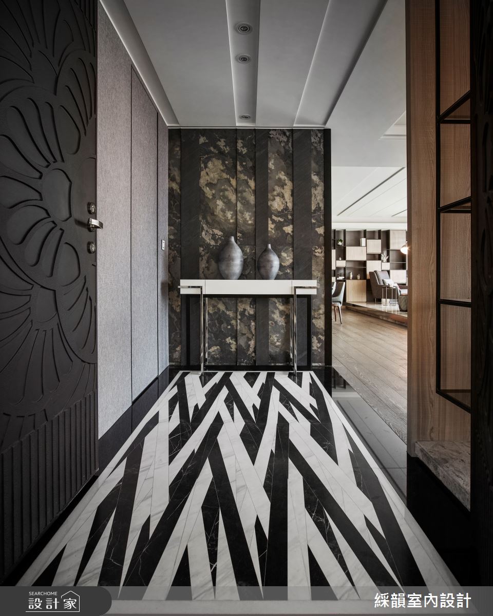 110坪新成屋(5年以下)＿現代風玄關案例圖片＿綵韻室內設計有限公司＿綵韻_27之1
