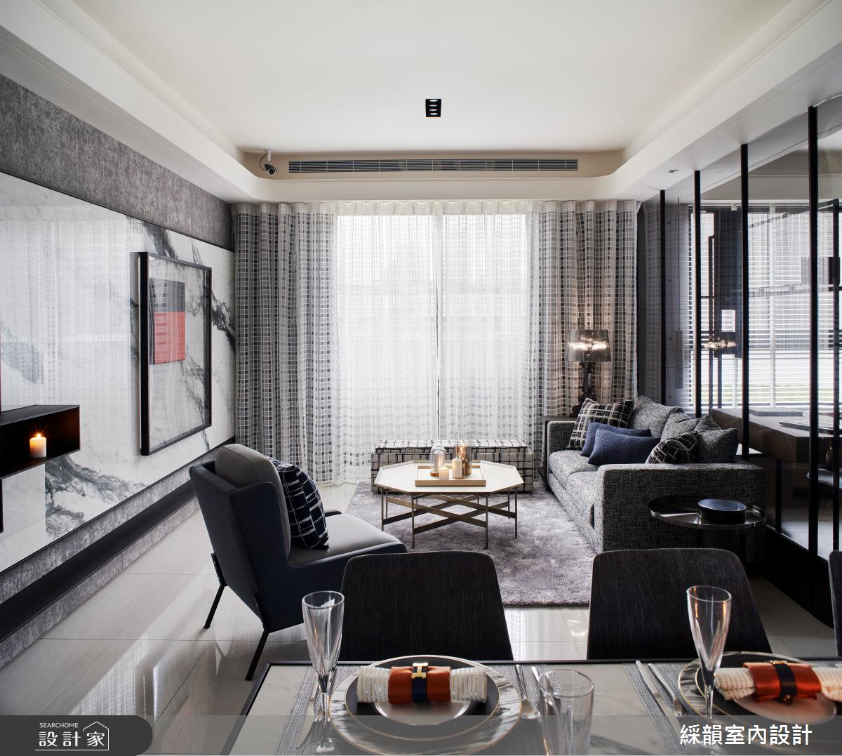 45坪預售屋＿現代風客廳餐廳案例圖片＿綵韻室內設計有限公司＿綵韻_39之4