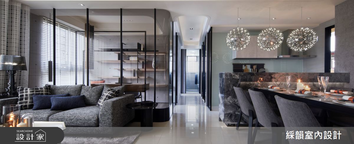45坪預售屋＿現代風客廳餐廳吧檯書房多功能室案例圖片＿綵韻室內設計有限公司＿綵韻_39之7
