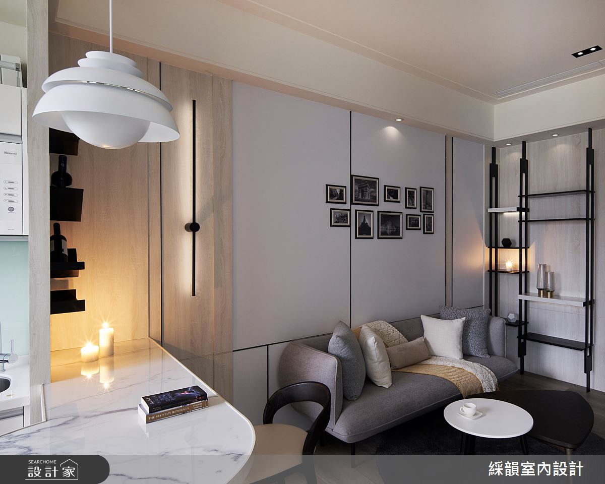 預售屋＿現代風客廳中島案例圖片＿綵韻室內設計有限公司＿綵韻_49之4