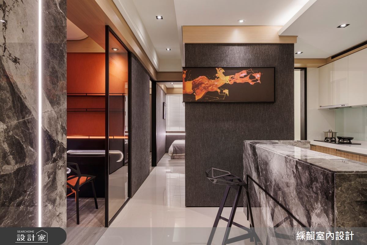 38坪預售屋＿現代風餐廳廚房吧檯中島案例圖片＿綵韻室內設計有限公司＿綵韻_53之9