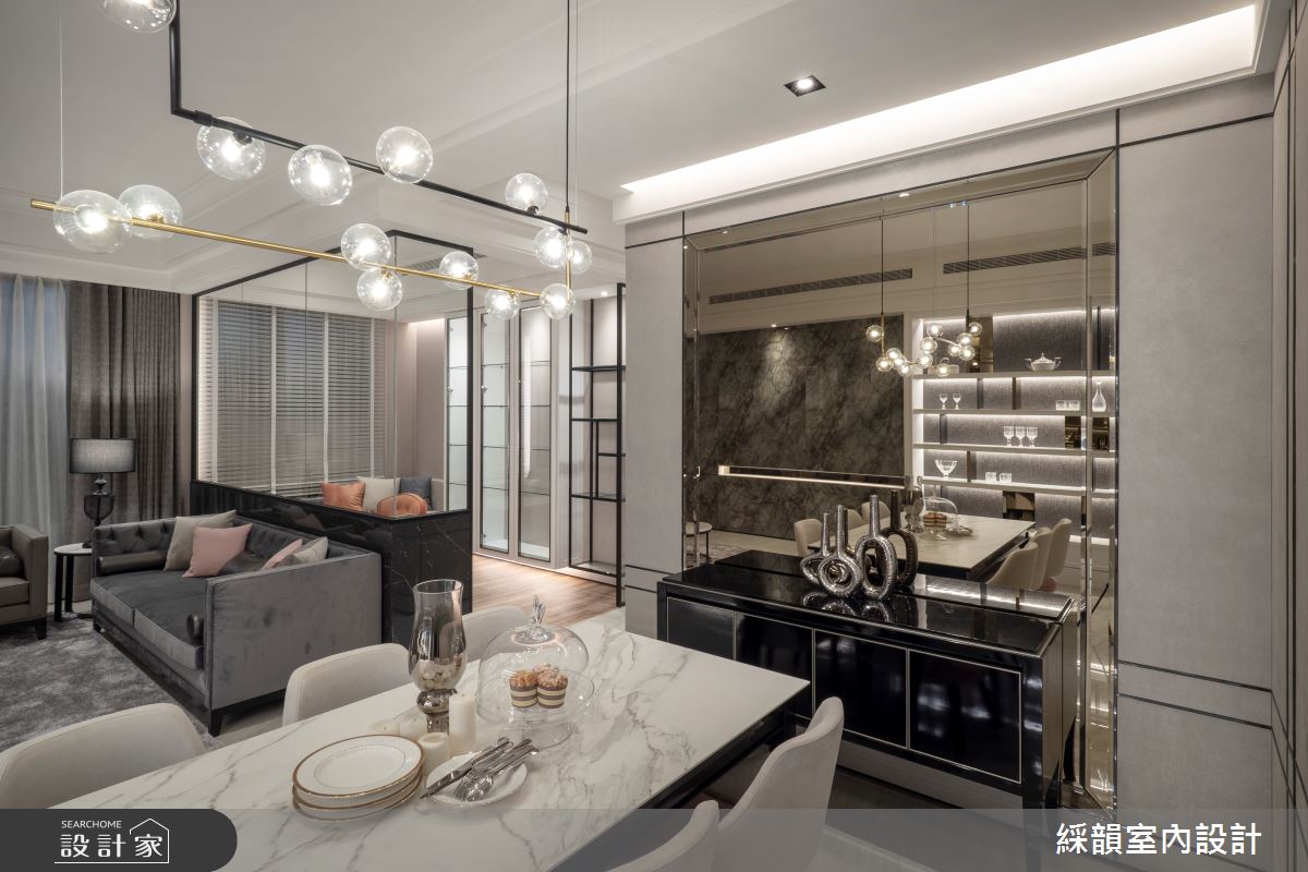 預售屋＿混搭風客廳餐廳臥室案例圖片＿綵韻室內設計有限公司＿綵韻_55之5