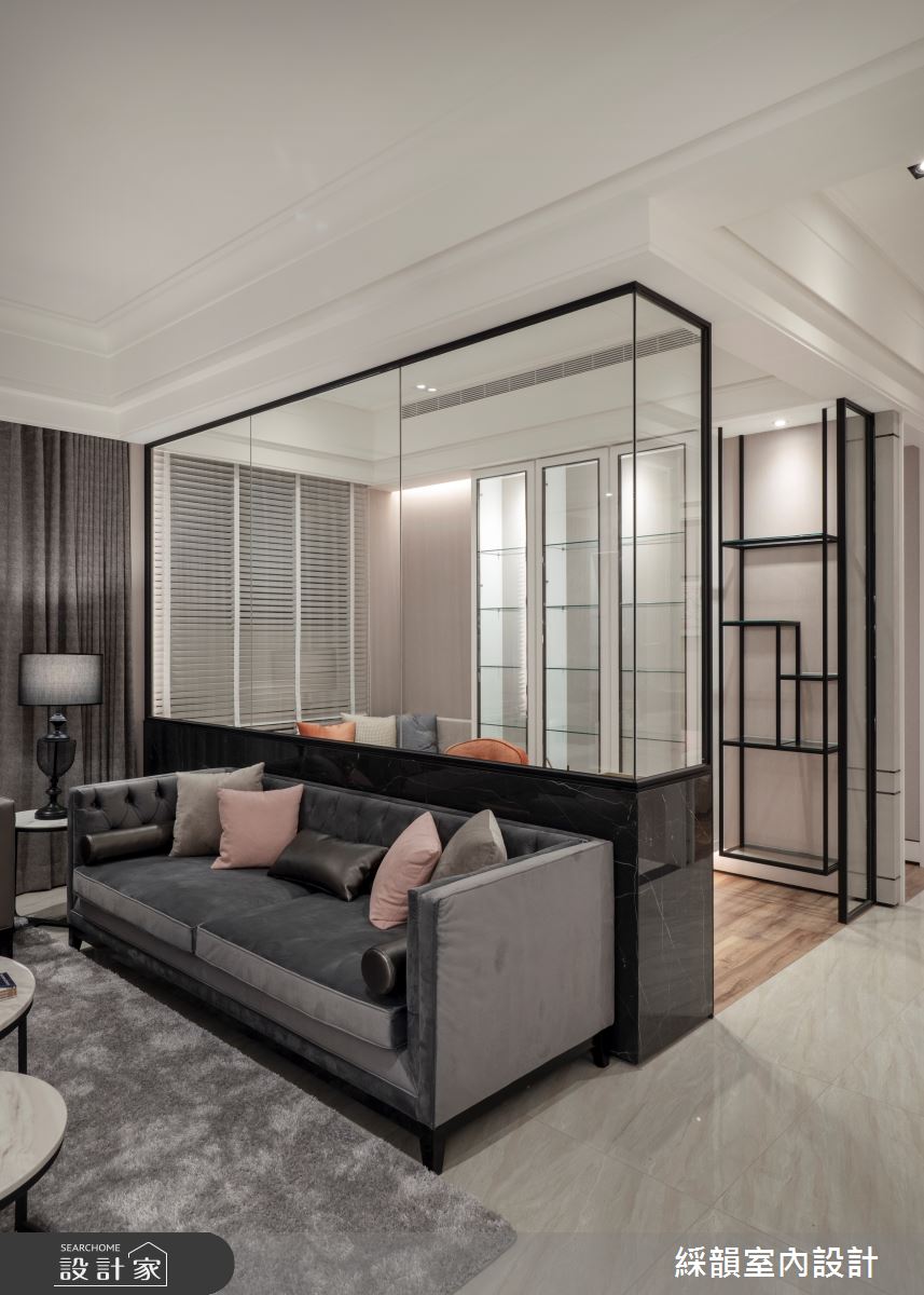預售屋＿混搭風客廳工作區案例圖片＿綵韻室內設計有限公司＿綵韻_55之7