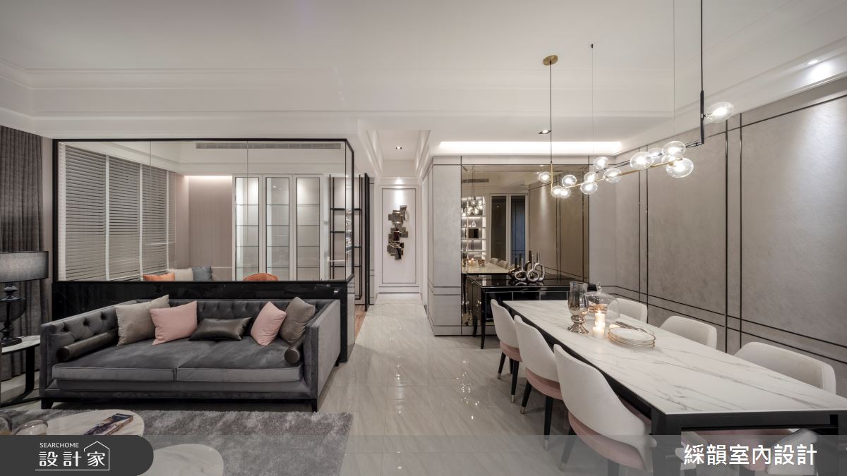 預售屋＿混搭風客廳餐廳臥室案例圖片＿綵韻室內設計有限公司＿綵韻_55之8
