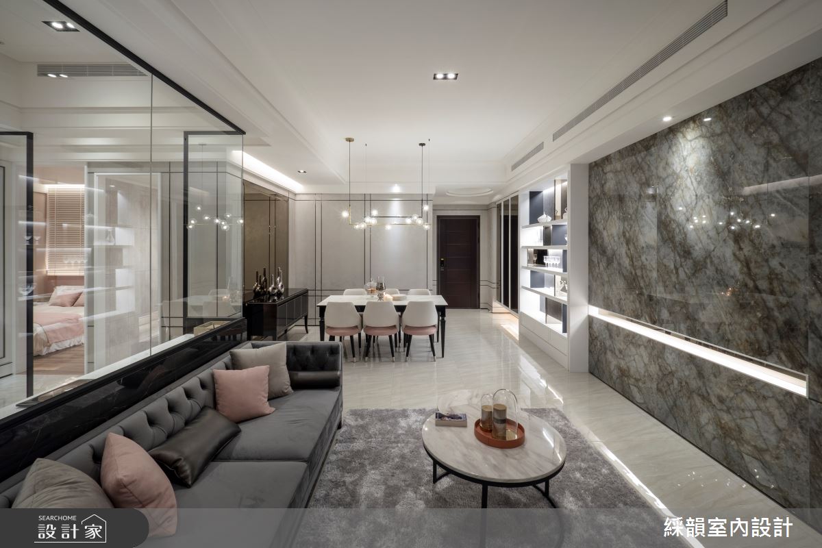預售屋＿混搭風客廳餐廳案例圖片＿綵韻室內設計有限公司＿綵韻_55之10