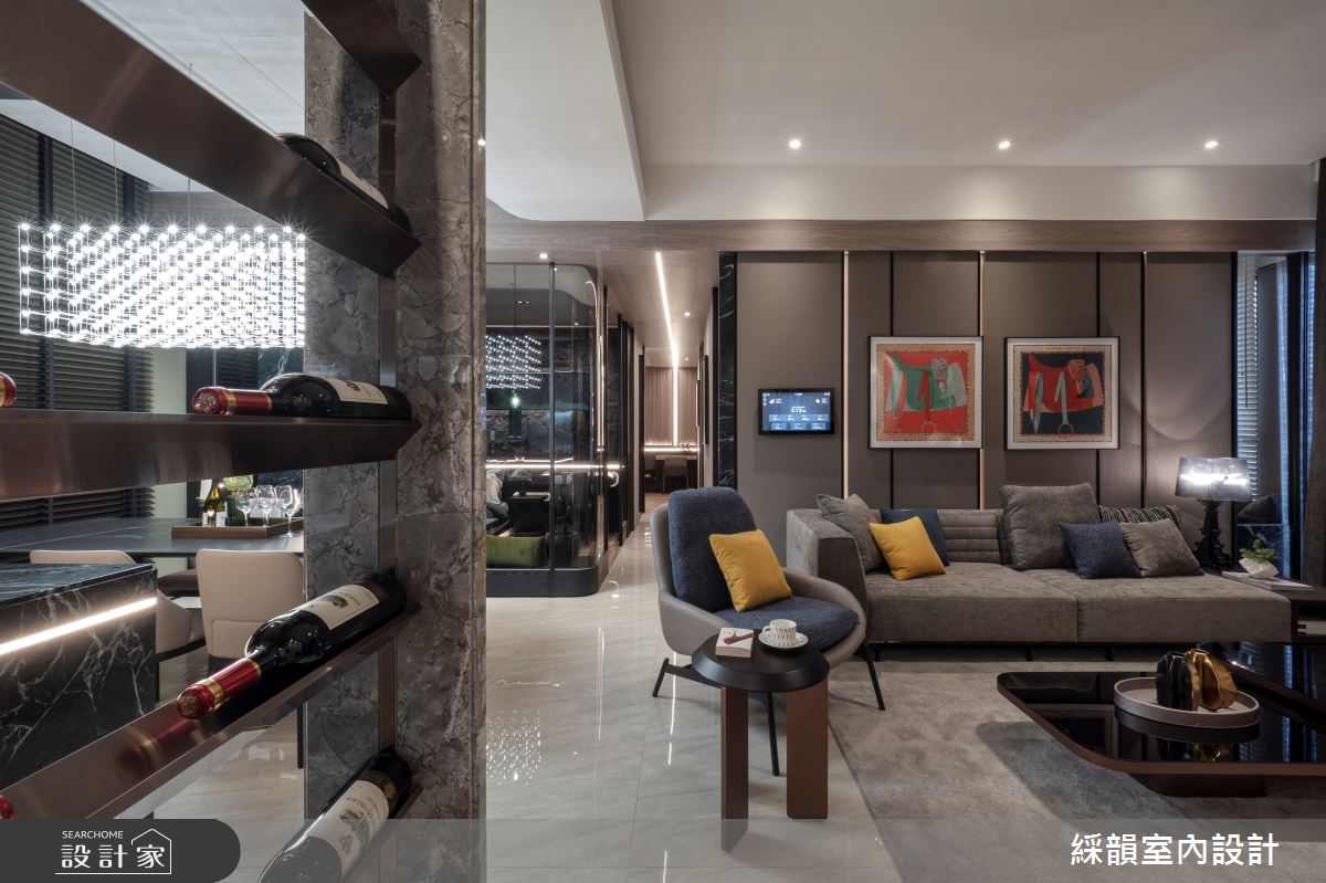 75坪預售屋＿混搭風客廳餐廳案例圖片＿綵韻室內設計有限公司＿綵韻_56之5