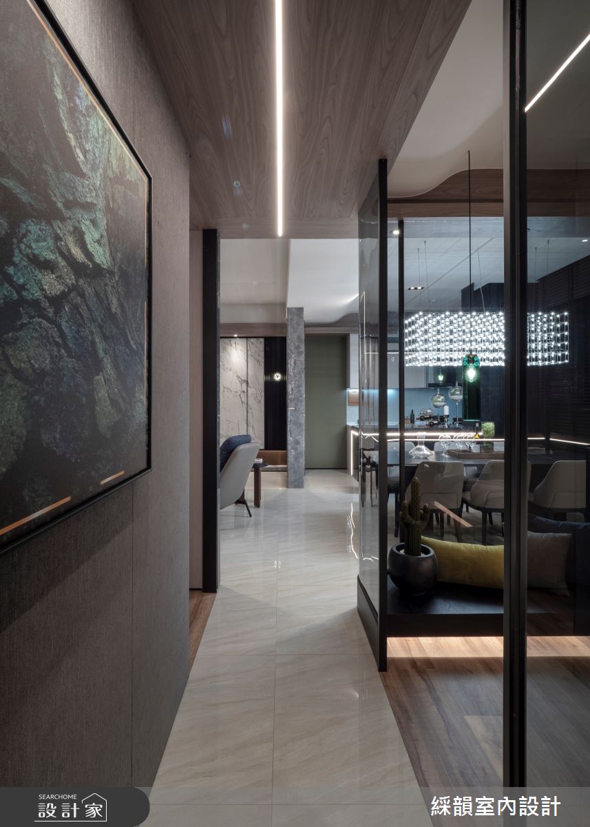 75坪預售屋＿混搭風走廊案例圖片＿綵韻室內設計有限公司＿綵韻_56之16
