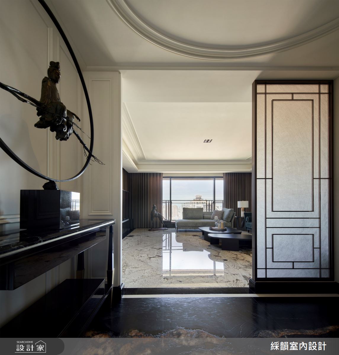 110坪新成屋(5年以下)＿混搭風玄關客廳案例圖片＿綵韻室內設計有限公司＿綵韻_59之6