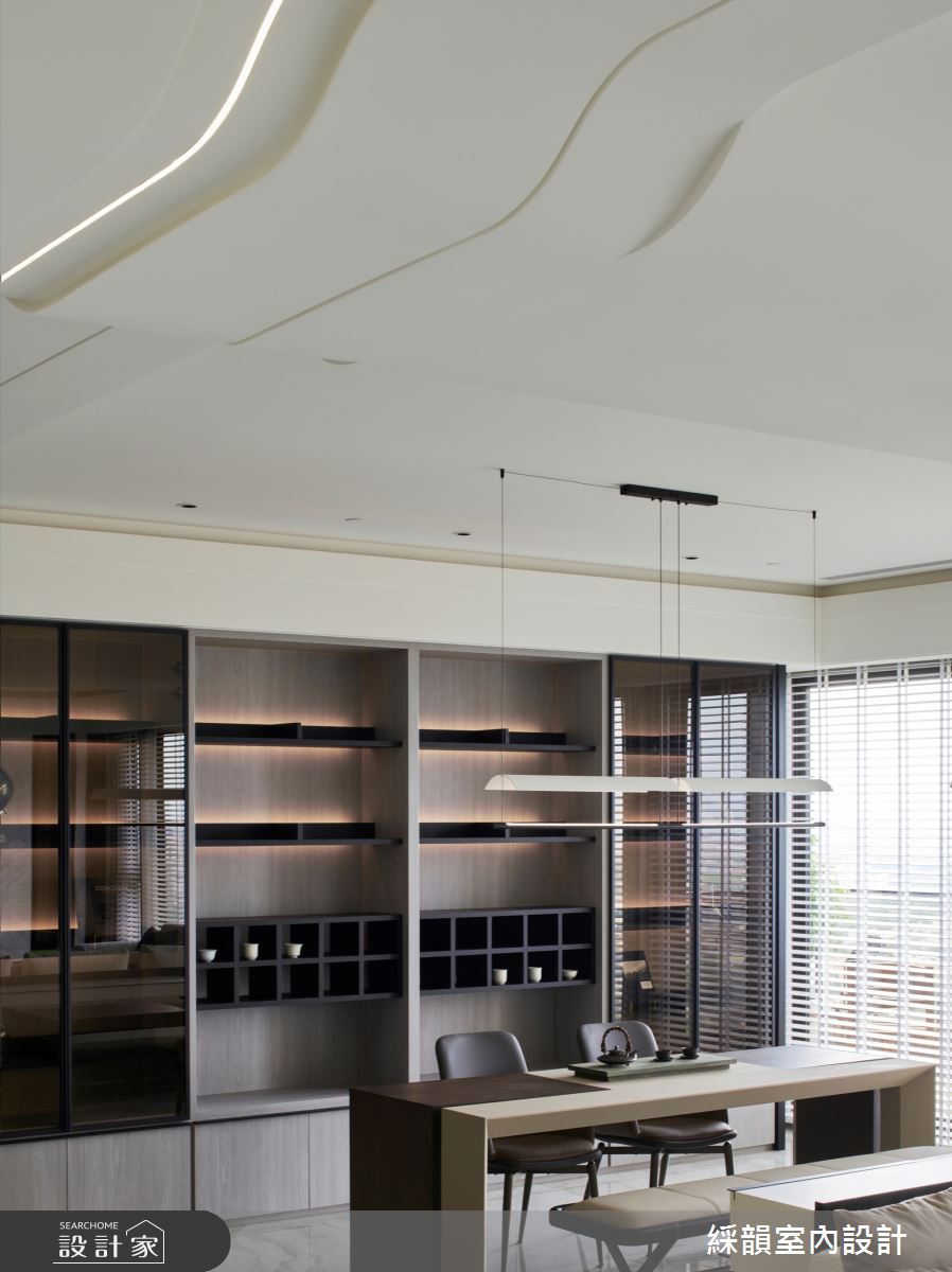121坪新成屋(5年以下)＿現代奢華風書房案例圖片＿綵韻室內設計有限公司＿綵韻_62之12