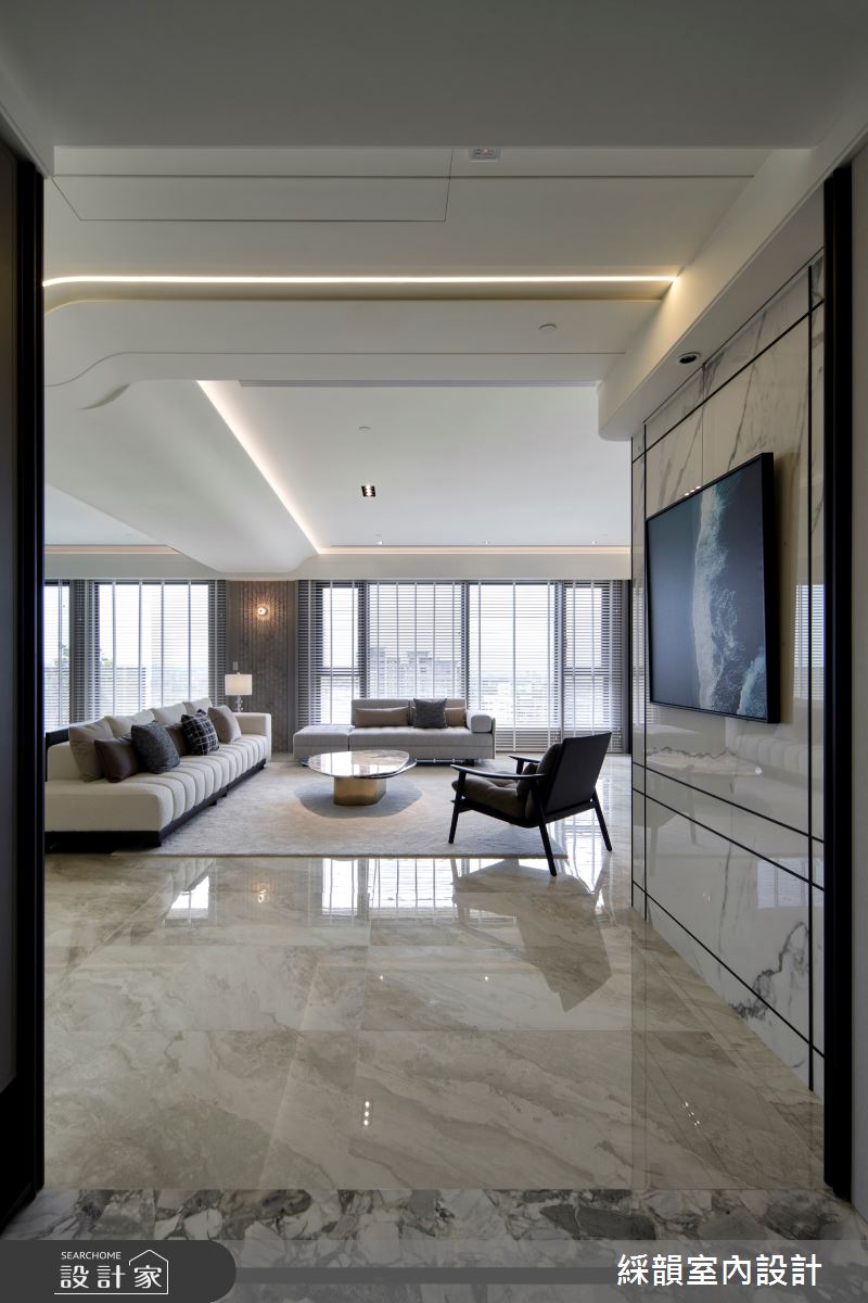 121坪新成屋(5年以下)＿現代奢華風客廳案例圖片＿綵韻室內設計有限公司＿綵韻_62之1