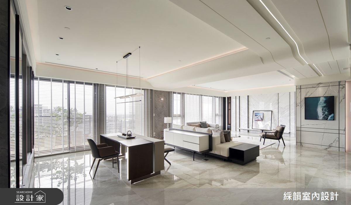 121坪新成屋(5年以下)＿現代奢華風客廳書房案例圖片＿綵韻室內設計有限公司＿綵韻_62之16