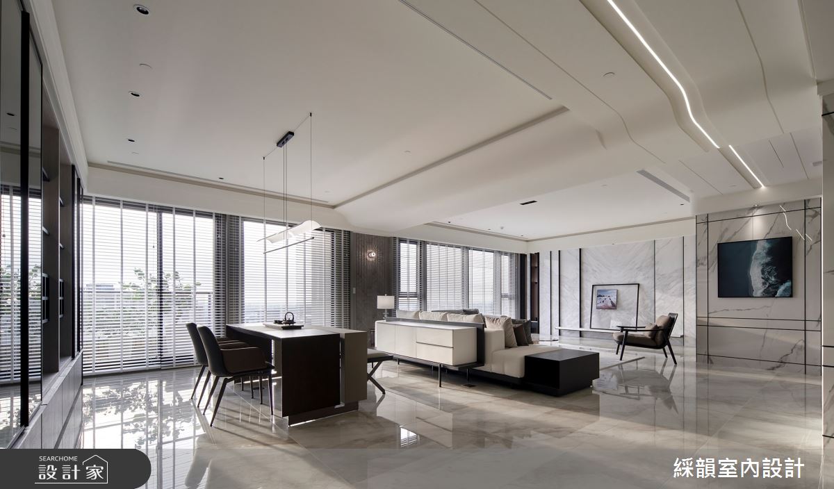 121坪新成屋(5年以下)＿現代奢華風客廳書房案例圖片＿綵韻室內設計有限公司＿綵韻_62之17