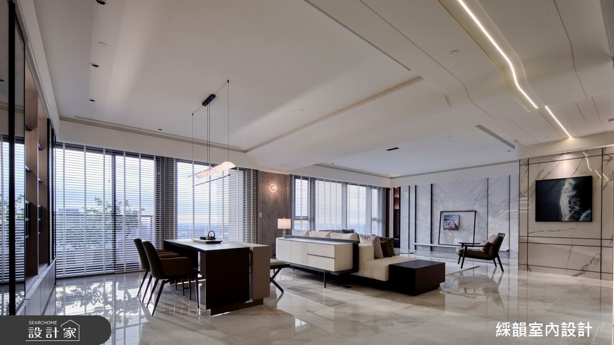 121坪新成屋(5年以下)＿現代奢華風客廳書房案例圖片＿綵韻室內設計有限公司＿綵韻_62之18