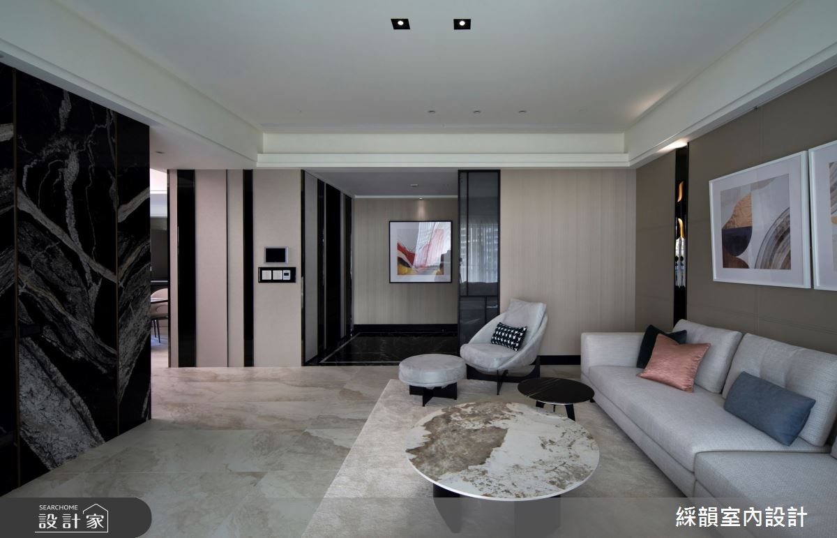 100坪毛胚屋＿輕奢風客廳案例圖片＿綵韻室內設計有限公司＿綵韻_64之6