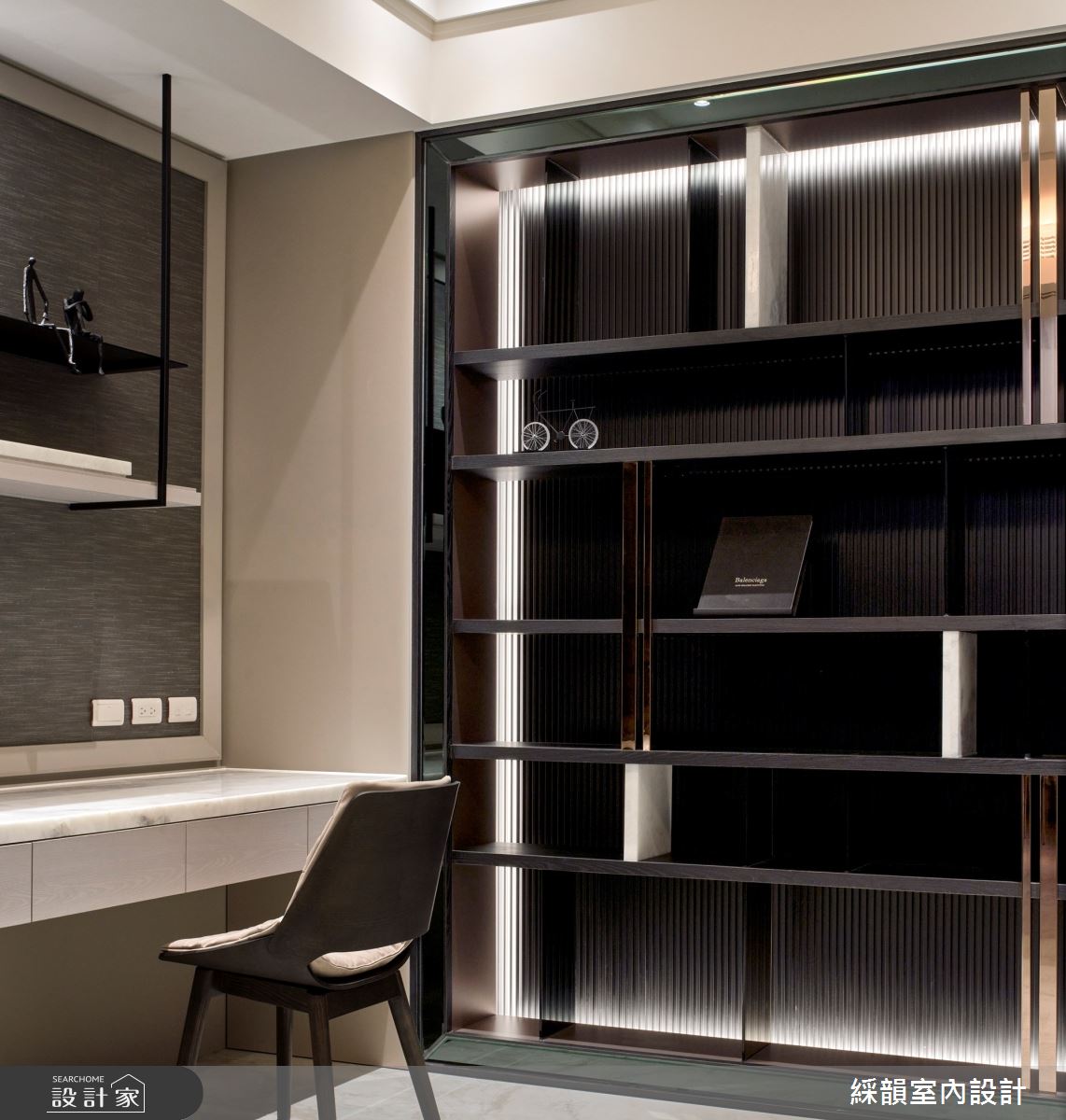 100坪毛胚屋＿輕奢風書房工作區案例圖片＿綵韻室內設計有限公司＿綵韻_64之12