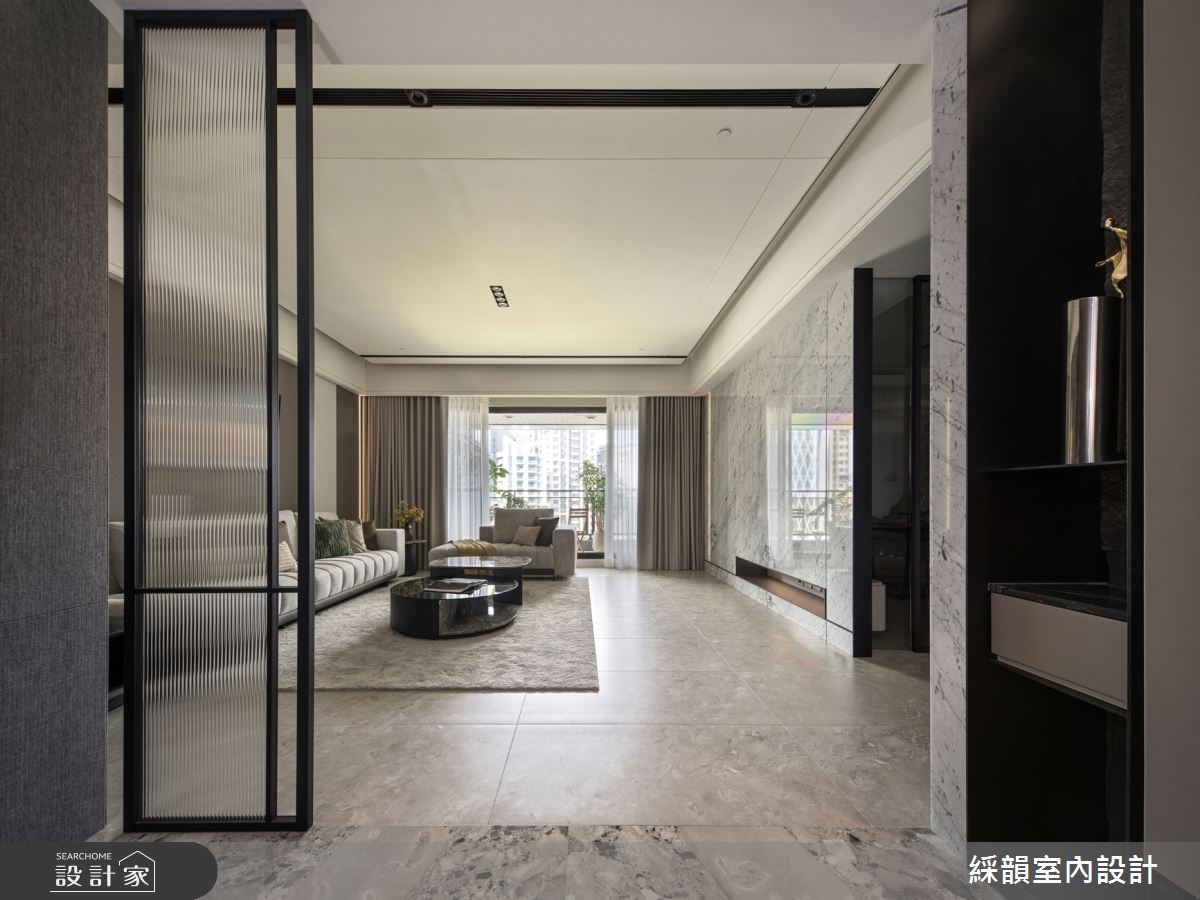 100坪預售屋＿現代風客廳案例圖片＿綵韻室內設計有限公司＿綵韻_71之3