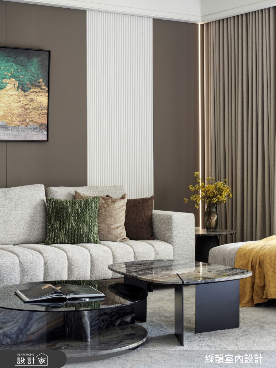 100坪預售屋＿現代風客廳案例圖片＿綵韻室內設計有限公司＿綵韻_71之5