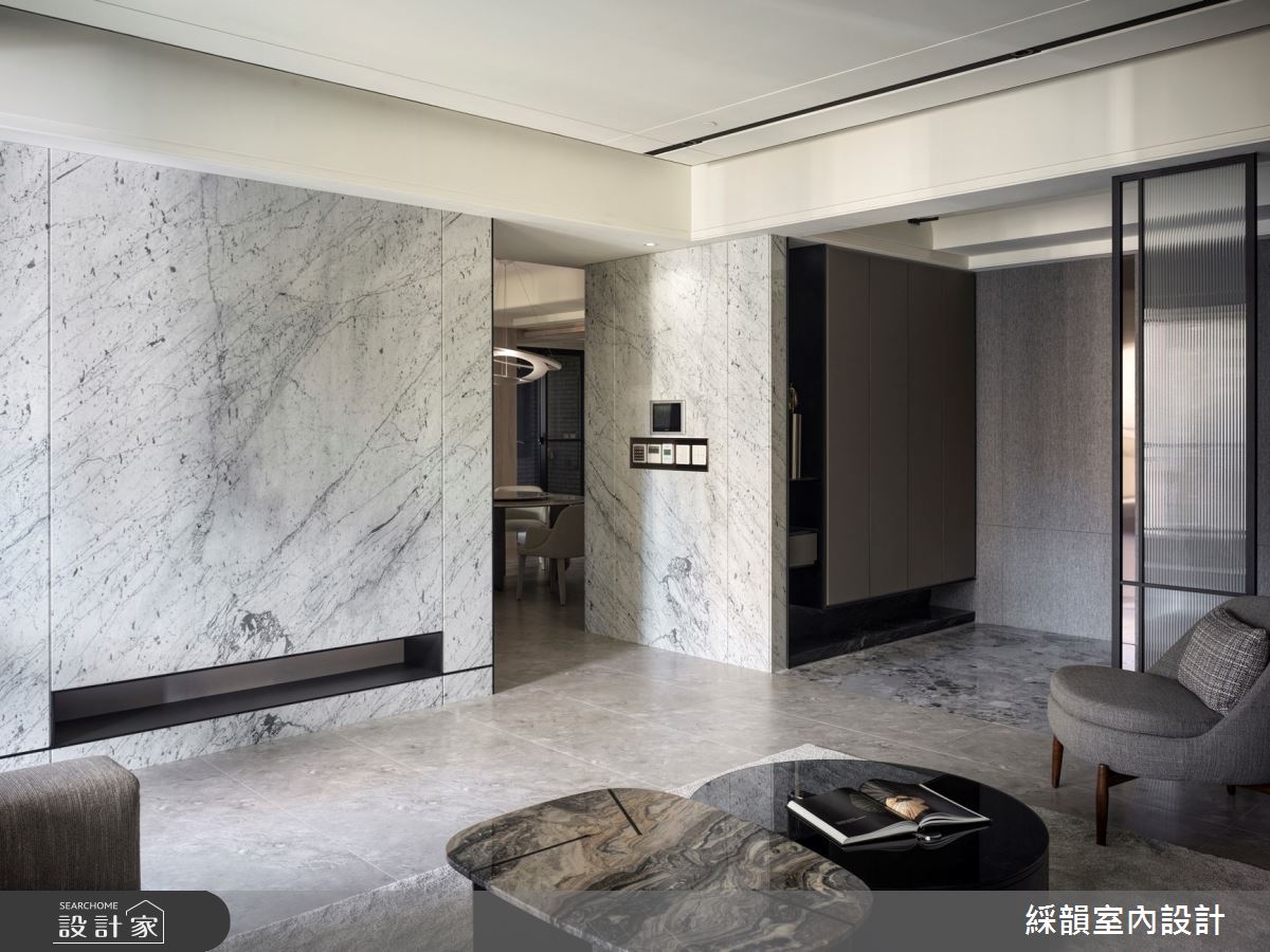 100坪預售屋＿現代風玄關客廳案例圖片＿綵韻室內設計有限公司＿綵韻_71之6