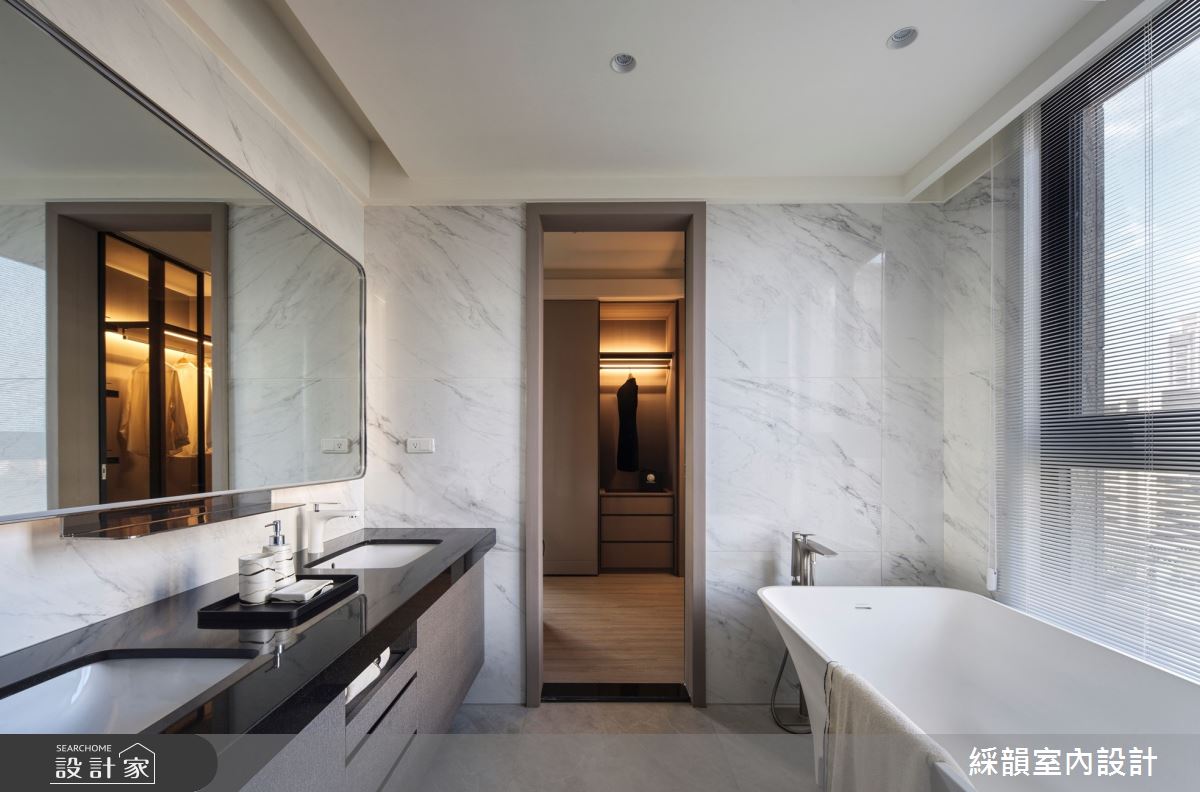 100坪預售屋＿現代風更衣間浴室案例圖片＿綵韻室內設計有限公司＿綵韻_71之20