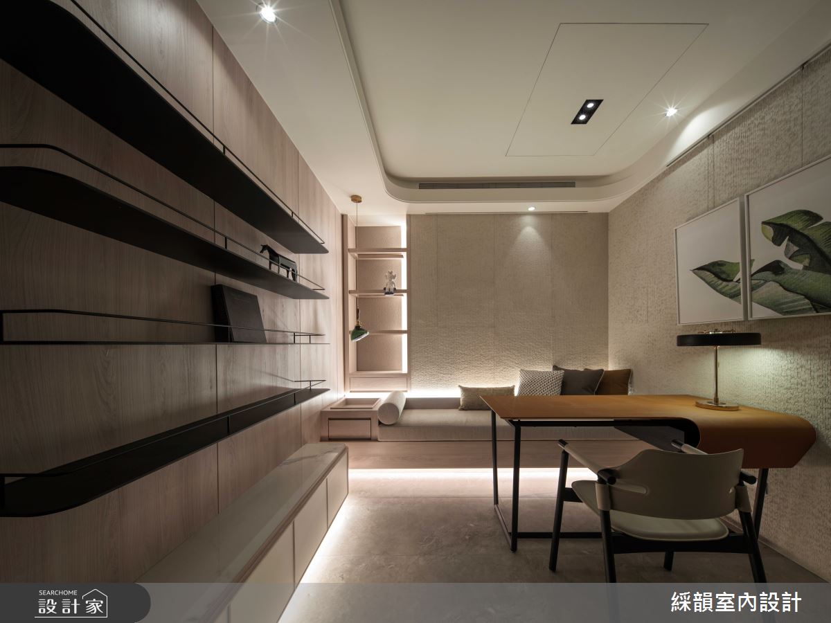 100坪預售屋＿現代風書房臥榻案例圖片＿綵韻室內設計有限公司＿綵韻_71之14