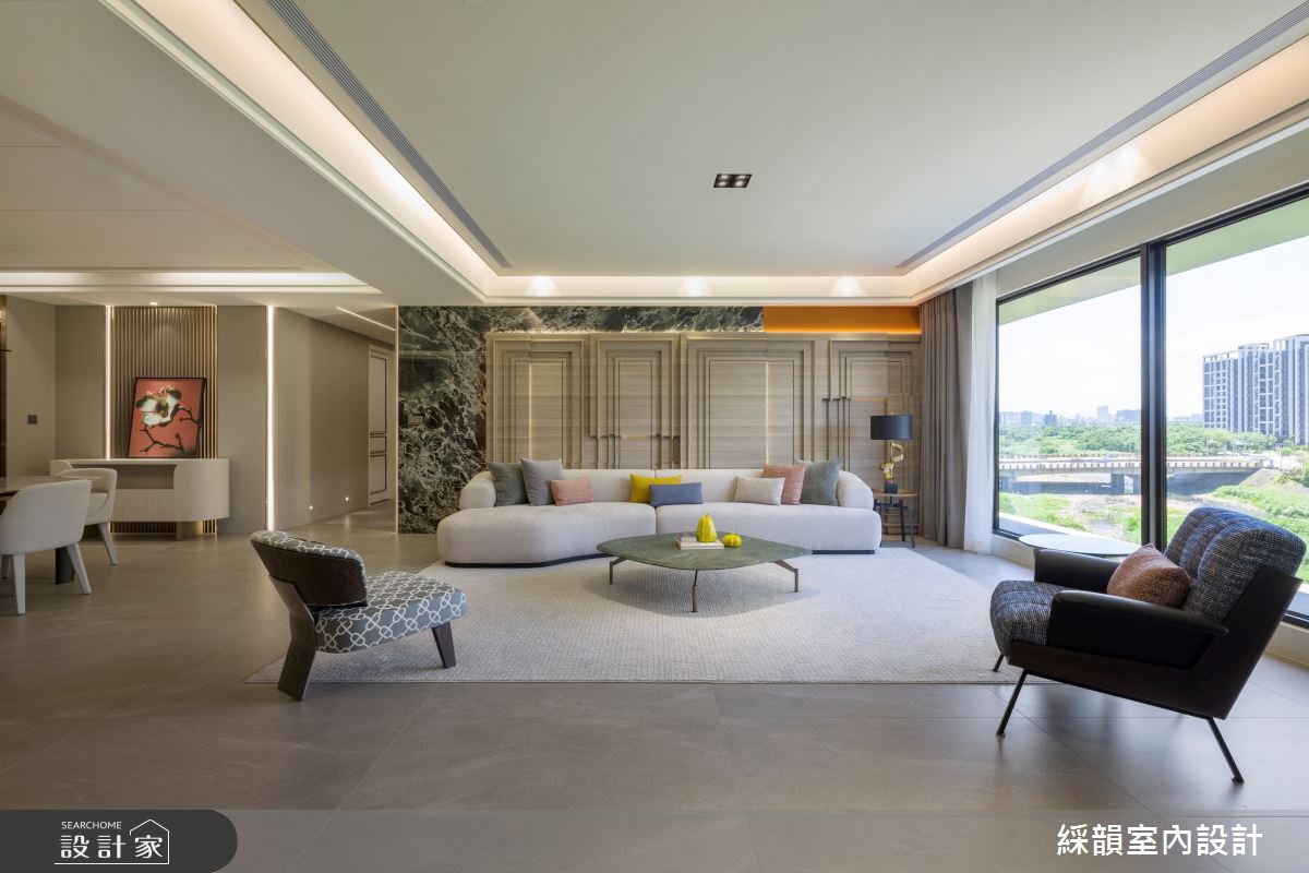 107坪預售屋＿現代殖民風客廳案例圖片＿綵韻室內設計有限公司＿綵韻_75之8