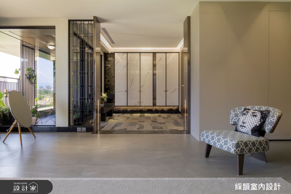107坪預售屋＿現代殖民風玄關案例圖片＿綵韻室內設計有限公司＿綵韻_75之13