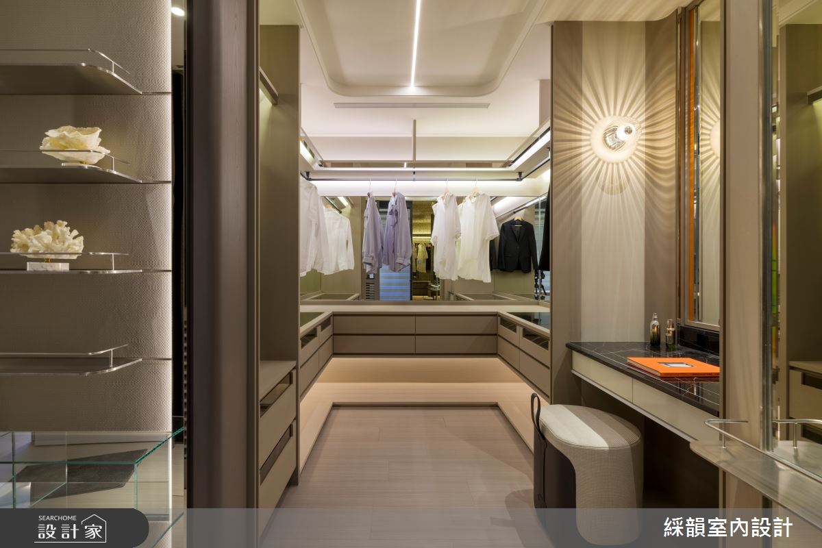 107坪預售屋＿現代殖民風更衣間案例圖片＿綵韻室內設計有限公司＿綵韻_75之27