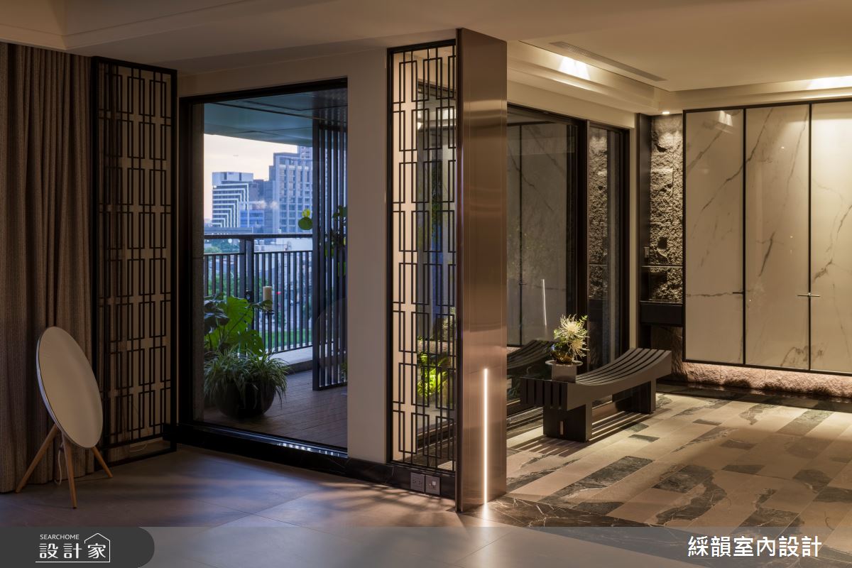 107坪預售屋＿現代殖民風玄關陽台案例圖片＿綵韻室內設計有限公司＿綵韻_75之4