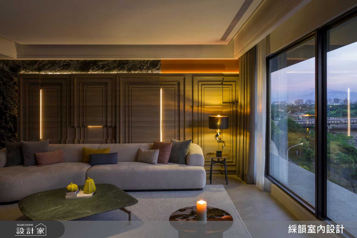 107坪預售屋＿現代殖民風客廳案例圖片＿綵韻室內設計有限公司＿綵韻_75之6