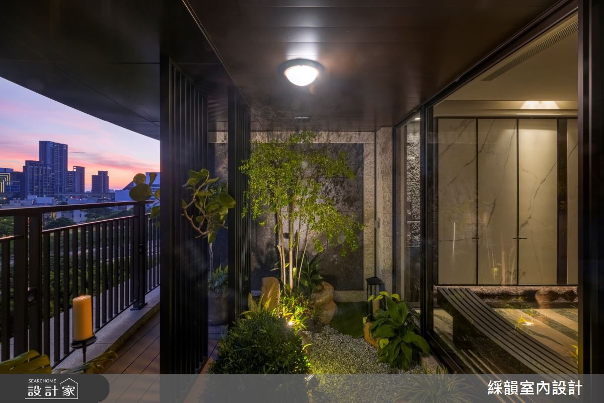 107坪預售屋＿現代殖民風陽台案例圖片＿綵韻室內設計有限公司＿綵韻_75之399