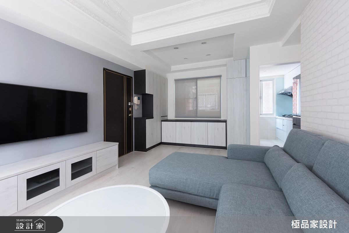 20坪中古屋(5~15年)＿北歐風客廳案例圖片＿極品家設計＿極品家_02之3