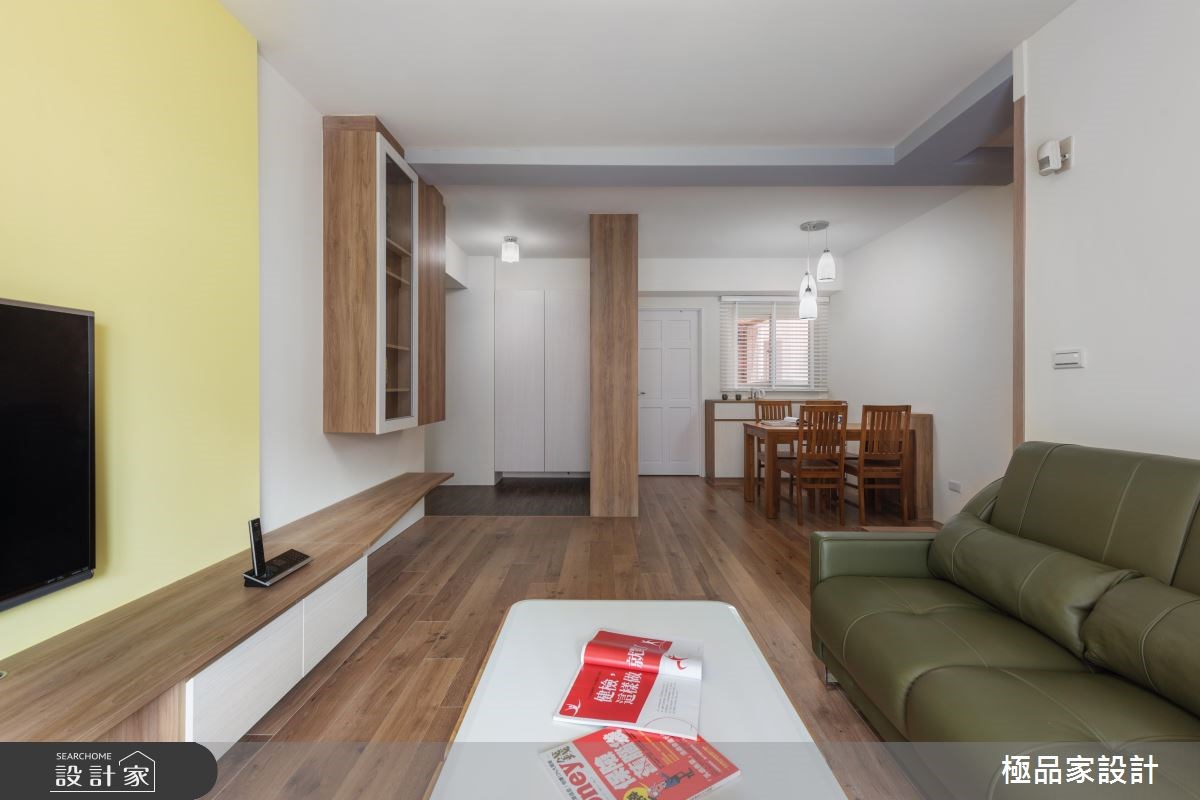 20坪老屋(16~30年)＿休閒風玄關客廳餐廳案例圖片＿極品家設計＿極品家_03之4