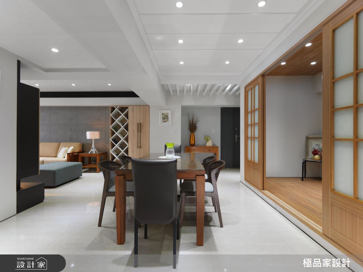 30坪老屋(16~30年)＿混搭風玄關客廳餐廳和室案例圖片＿極品家設計＿極品家_05之5