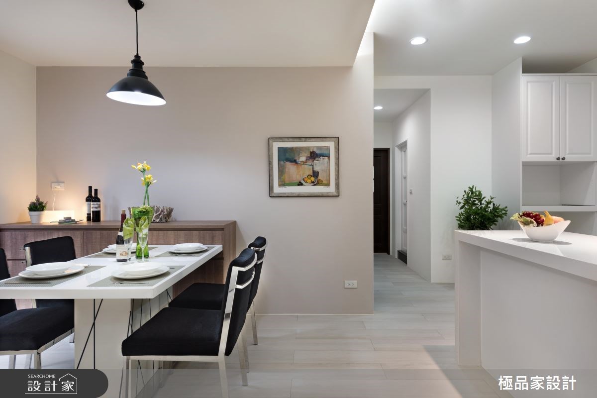 30坪老屋(16~30年)＿北歐風餐廳廚房吧檯案例圖片＿極品家設計＿極品家_07之7