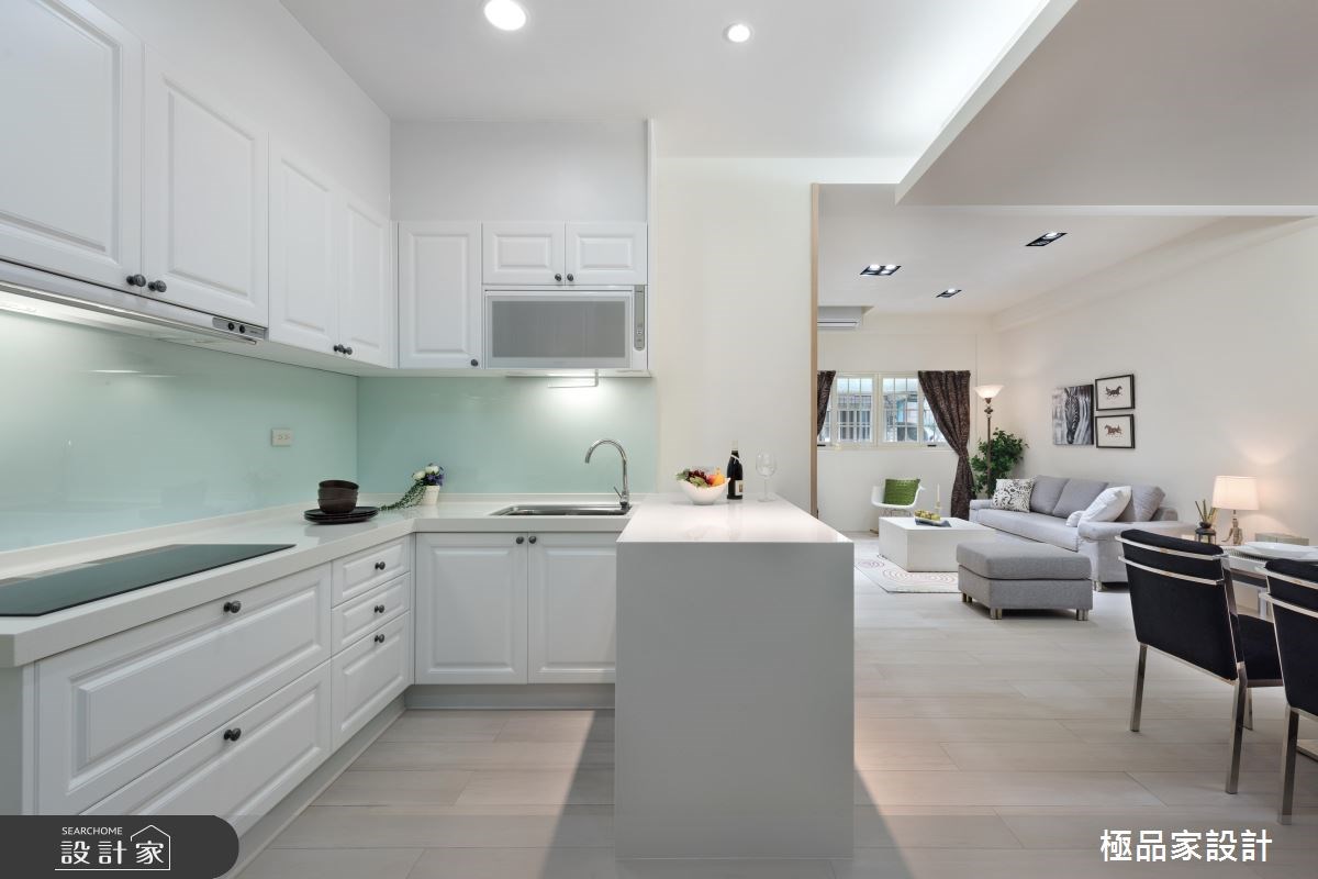 30坪老屋(16~30年)＿北歐風客廳餐廳廚房吧檯案例圖片＿極品家設計＿極品家_07之8