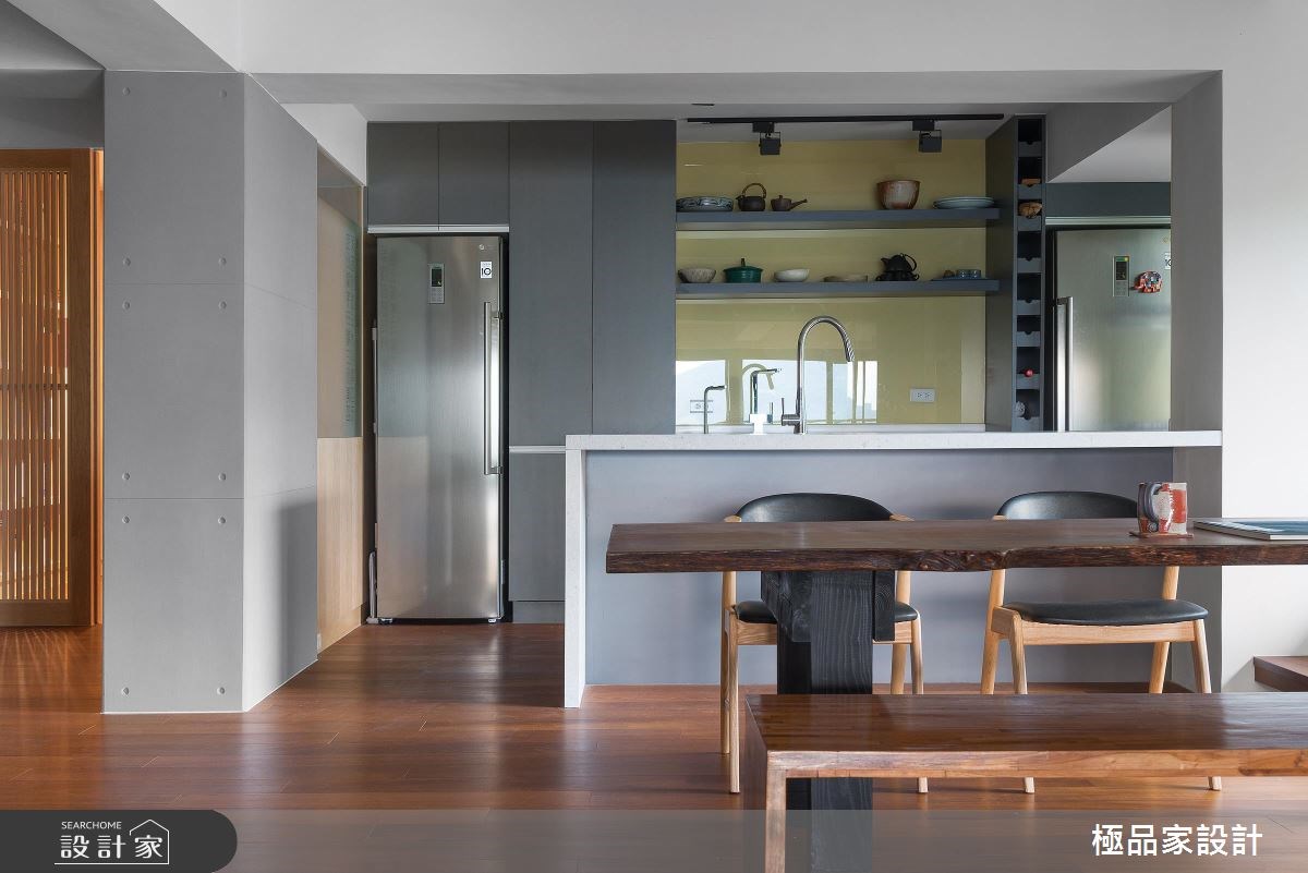 70坪老屋(16~30年)＿人文禪風餐廳廚房吧檯案例圖片＿極品家設計＿極品家_10之11